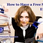 How to Have a Free Hypnotherapy Script for Everything how to have a free hypnotherapy script for everything: frustrated woman surrounded by files of paper, presumably all holding hypnotherapy scripts