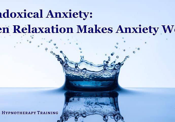 concept image: a splash in a quiet pool of water to represent relaxation induced anxiety