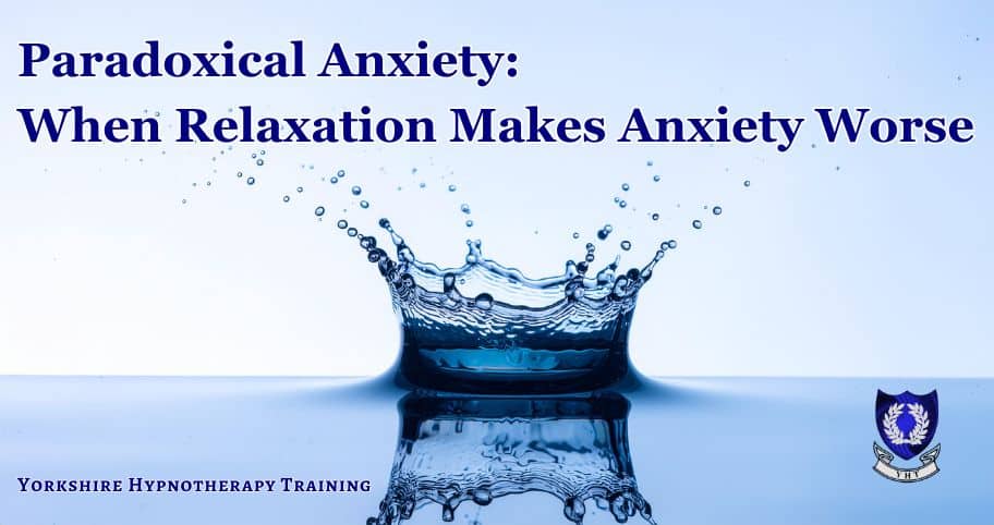 concept image: a splash in a quiet pool of water to represent relaxation induced anxiety