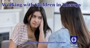 a child confiding in a therapist
