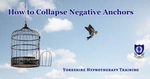 concept image: a bird flying free from a bird cage to represent freedom from negative associations