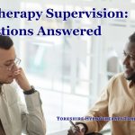 Hypnotherapy Supervision: 12 Questions Answered for Therapists two men talking in a hypnotherapy supervision session