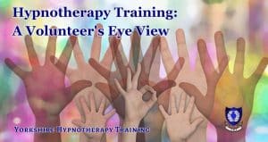 hypnotherapy volunteer hands in the air representing volunteering