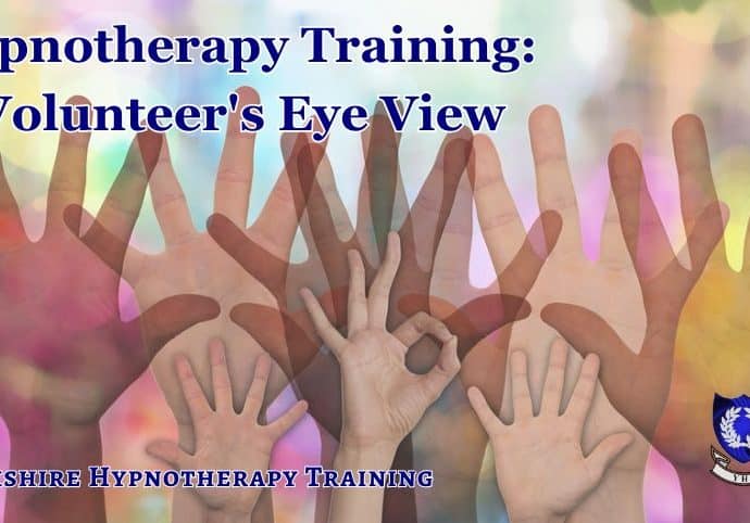 hypnotherapy volunteer hands in the air representing volunteering