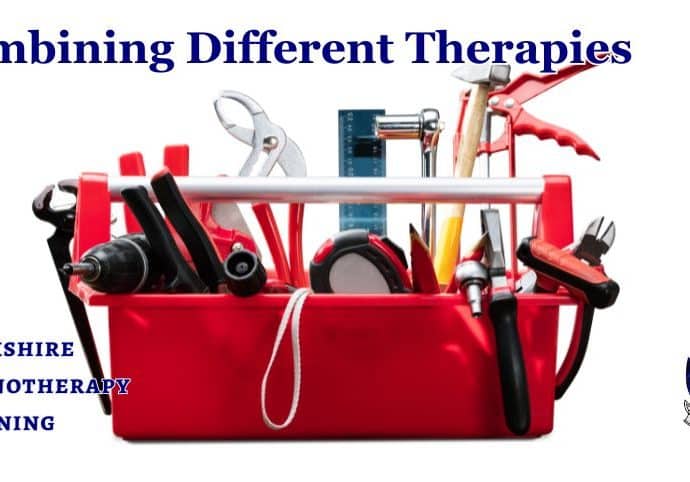 Concept image. A tool box with multiple tools representing integrative or combined therapies
