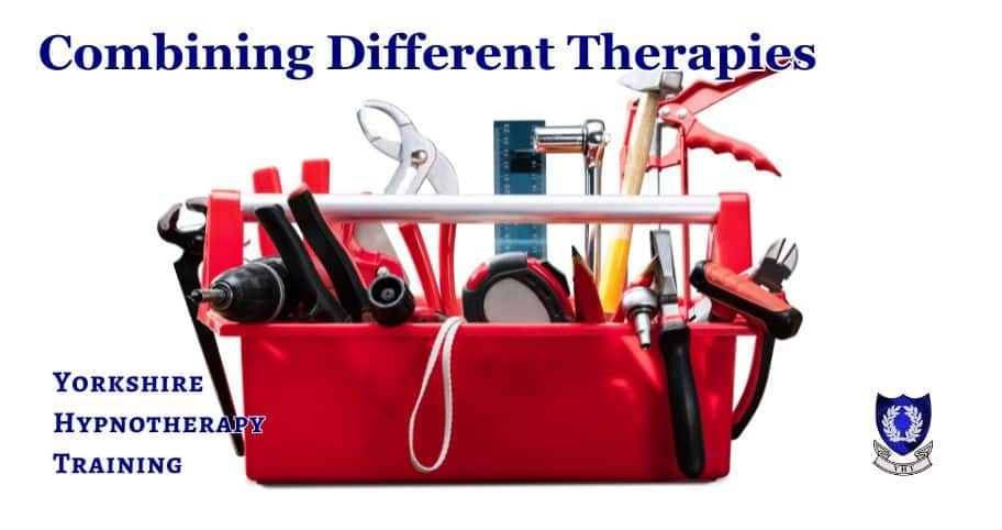 Concept image. A tool box with multiple tools representing integrative or combined therapies