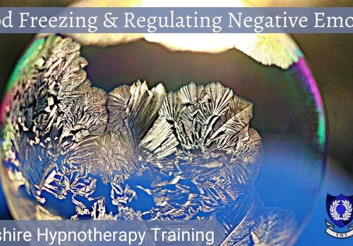 concept image: a frozen bubble to represent mood freezing for emotional regulation