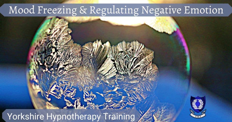 concept image: a frozen bubble to represent mood freezing for emotional regulation