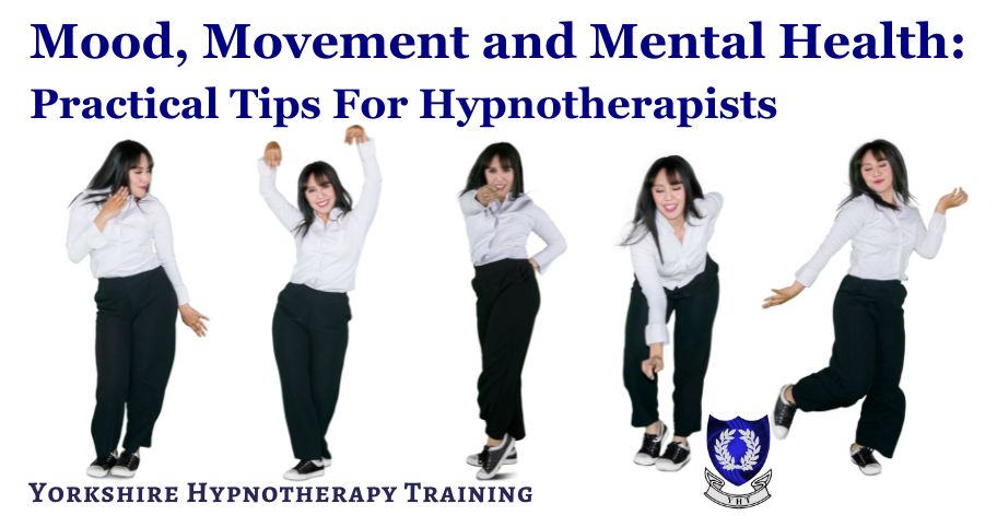 concept image for mood, movement and mental health, a woman dancing