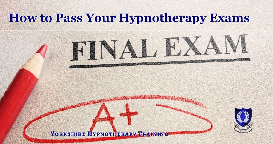 a marked hypnotherapy exam with an A+ score