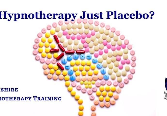 concept image for placebo effect and hypnosis - pills laid out in a brain shape
