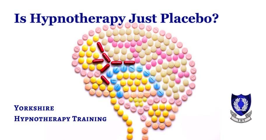 concept image for placebo effect and hypnosis - pills laid out in a brain shape
