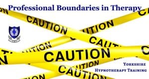 concept image - caution do not cross tape to represent professional boundaries