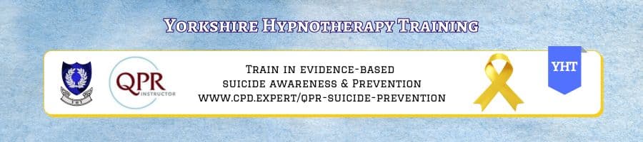 banner with link to QPR evidence based suicide awareness and prevention training