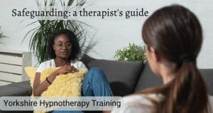 a client and therapist chatting