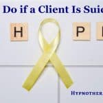 concept image yellow ribbon of hope to represent suicide prevention