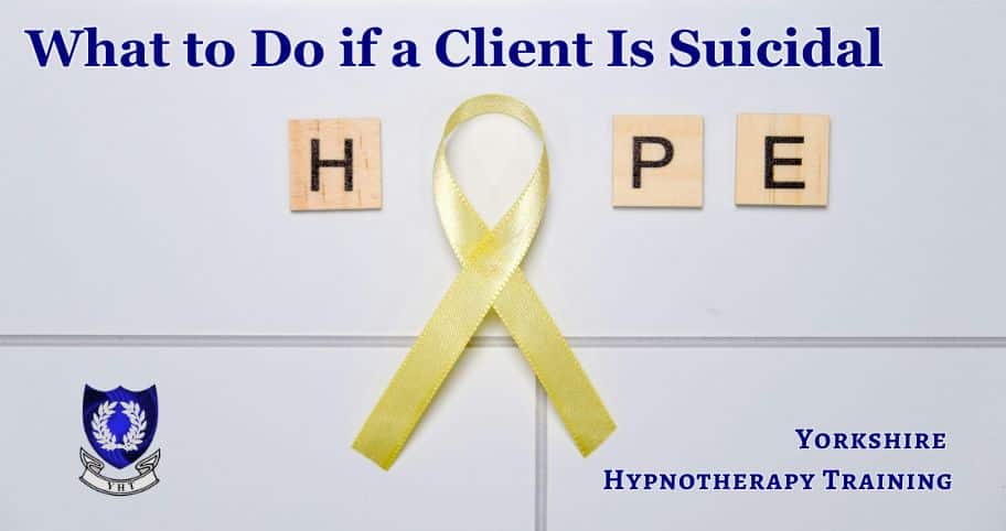 concept image yellow ribbon of hope to represent suicide prevention