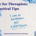 Self-Care for Therapists: Easy, Practical Tips A handwritten note - I can do anything but not everything