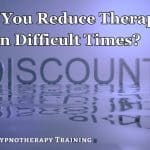 concept image: a quiet pool of water disturbed by a drop falling into it. Crisis pricing for therapists.