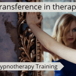 transference in therapy: concept image a woman looking into a mirror