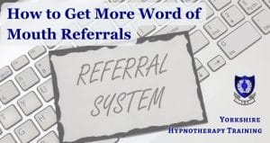 concept image for word f mouth referrals