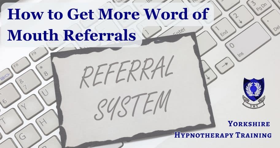 concept image for word f mouth referrals